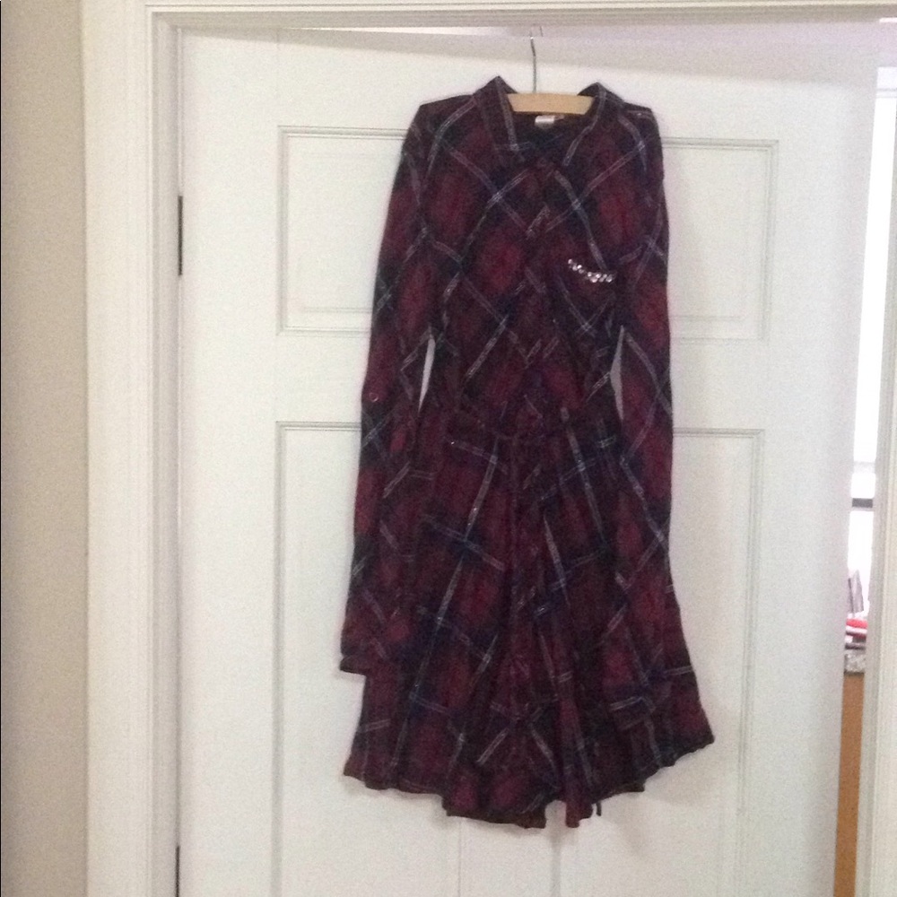 Cute button down Plaid dress